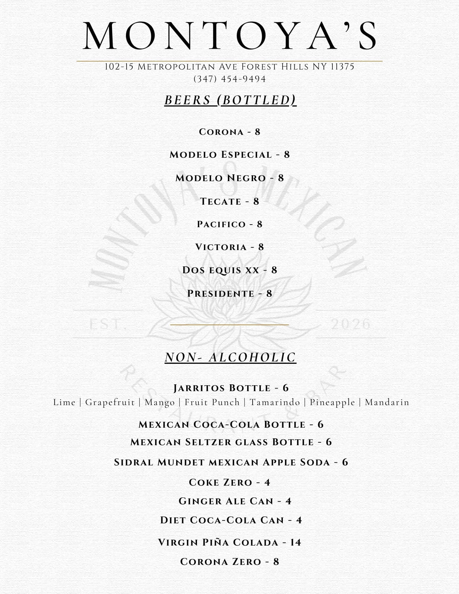 Menu Book