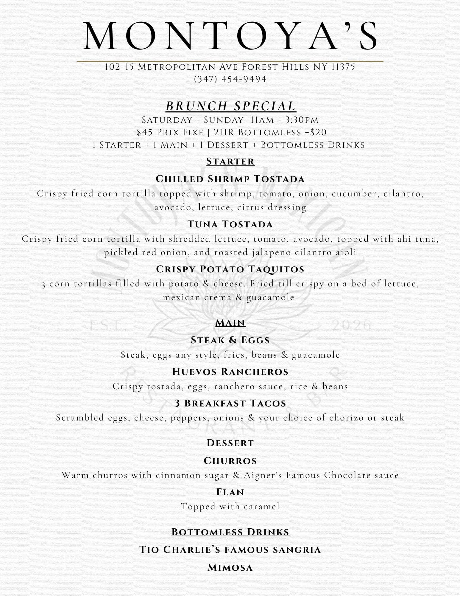 Menu Book