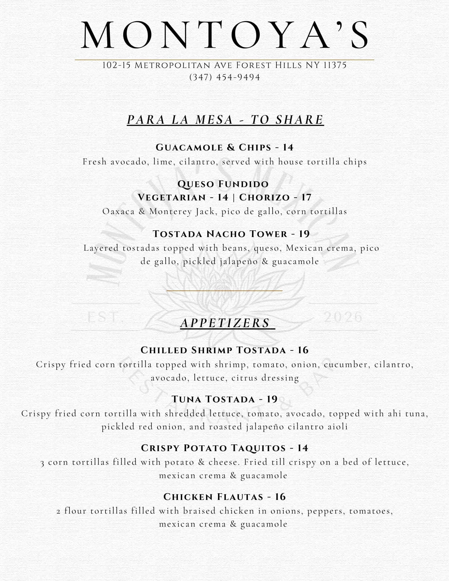 Menu Book