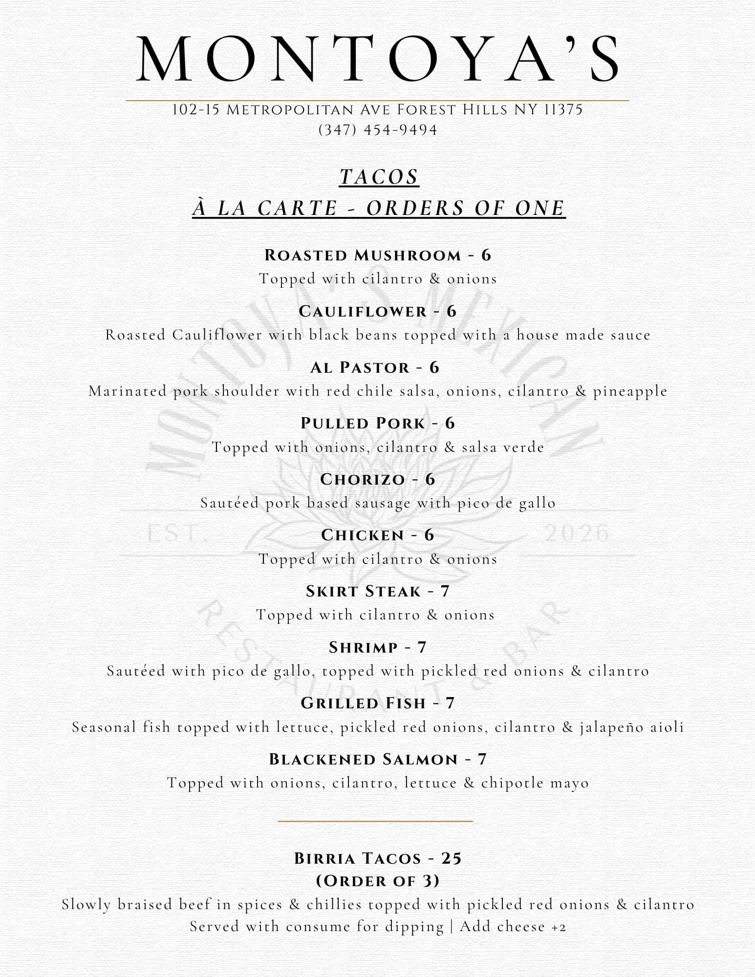 Menu Book