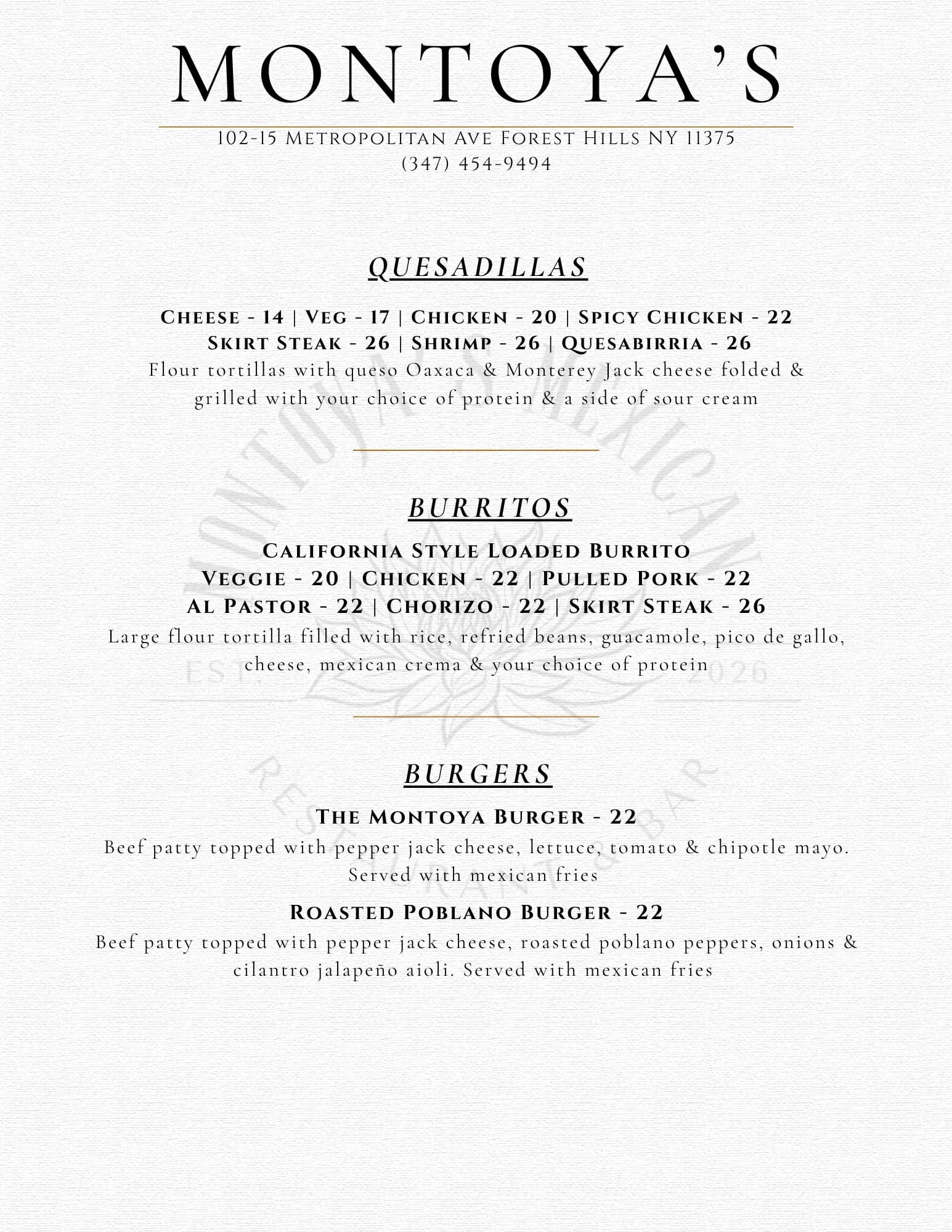 Menu Book