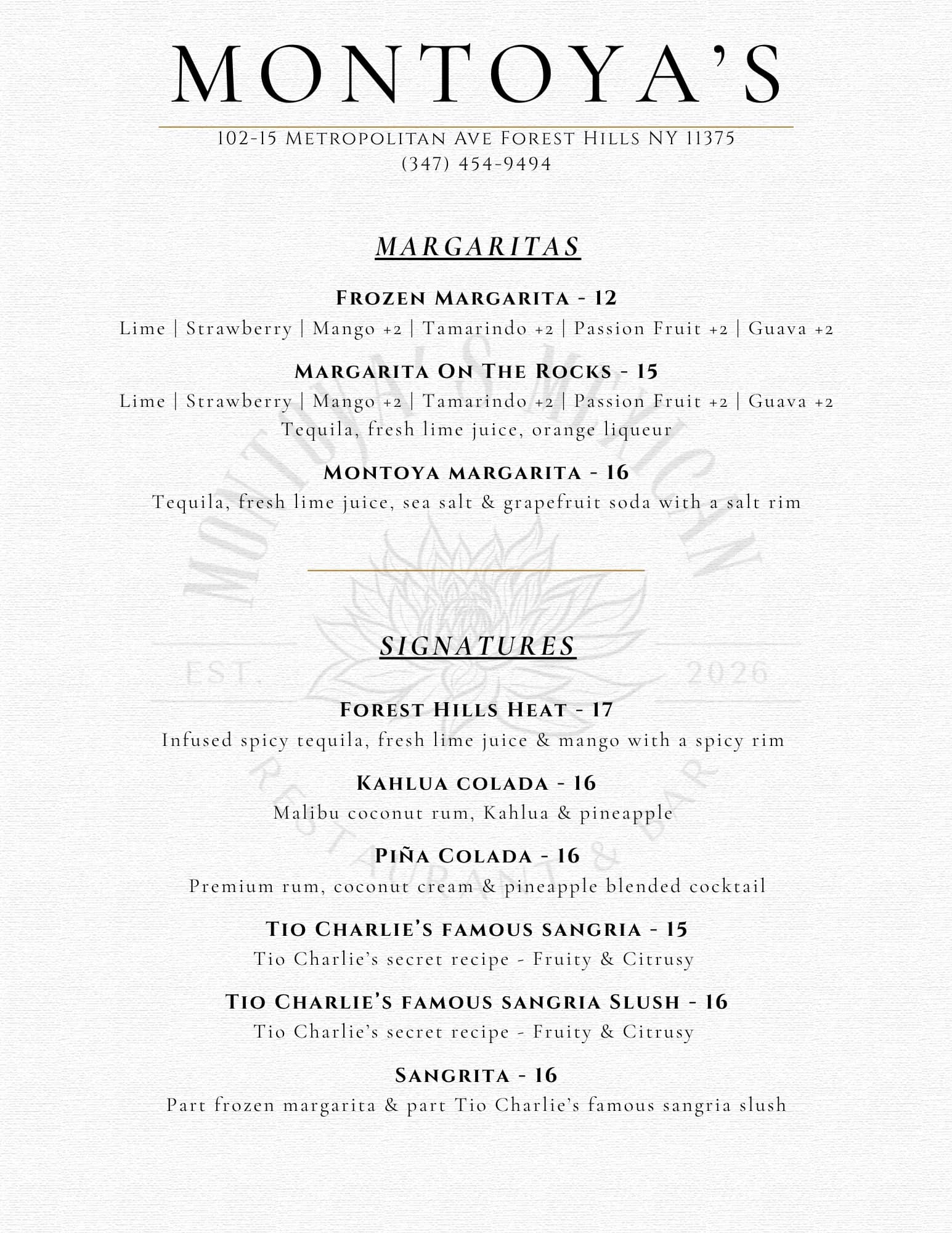 Menu Book